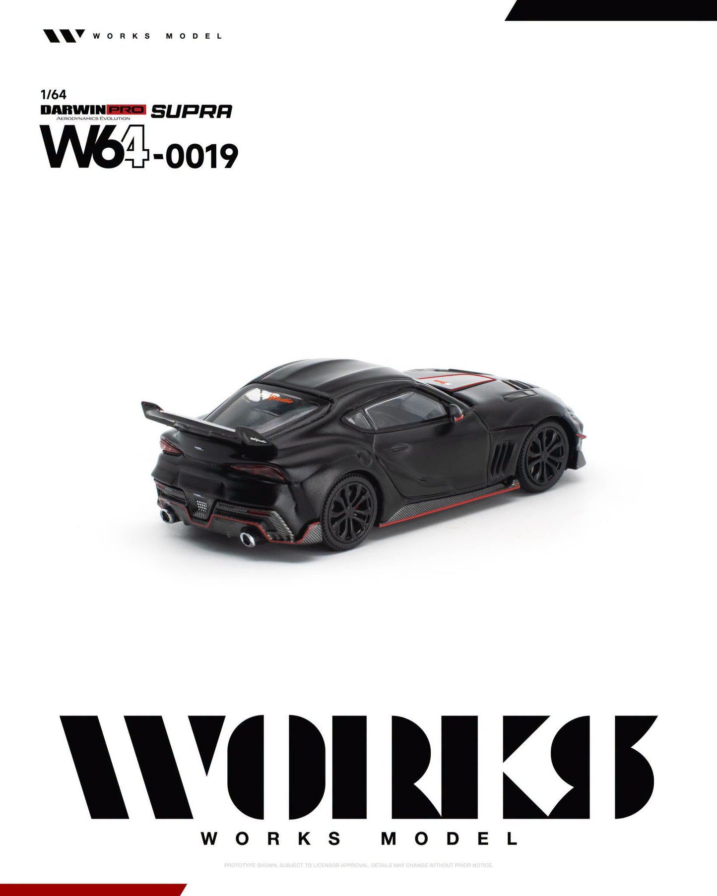 *Pre-Order* Works Model W64-0019 Darwin Pro Supra Dark