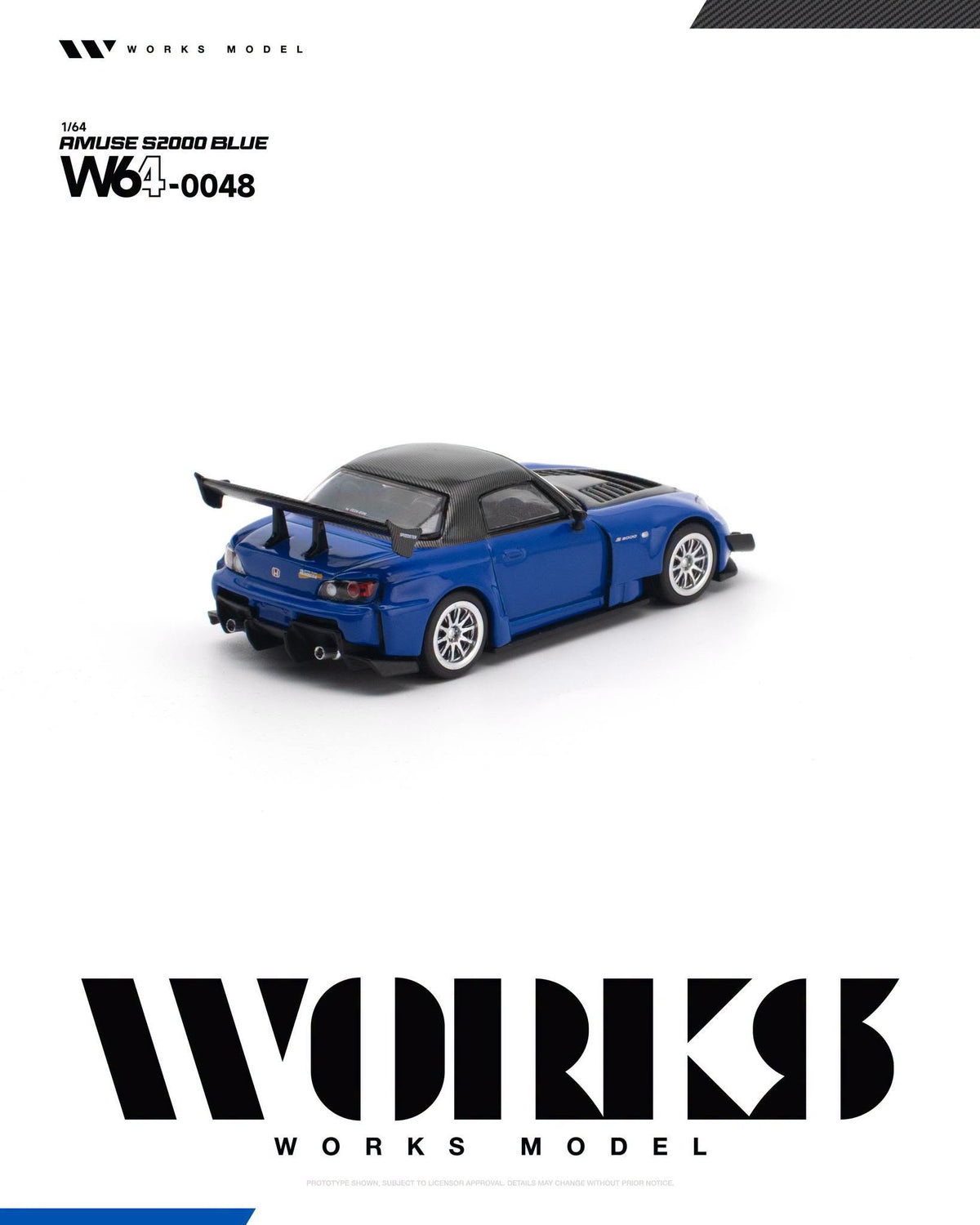 *Pre-Order* Works Model - W64-0048 AMUSE S2000 GT1 TURBO BLUE