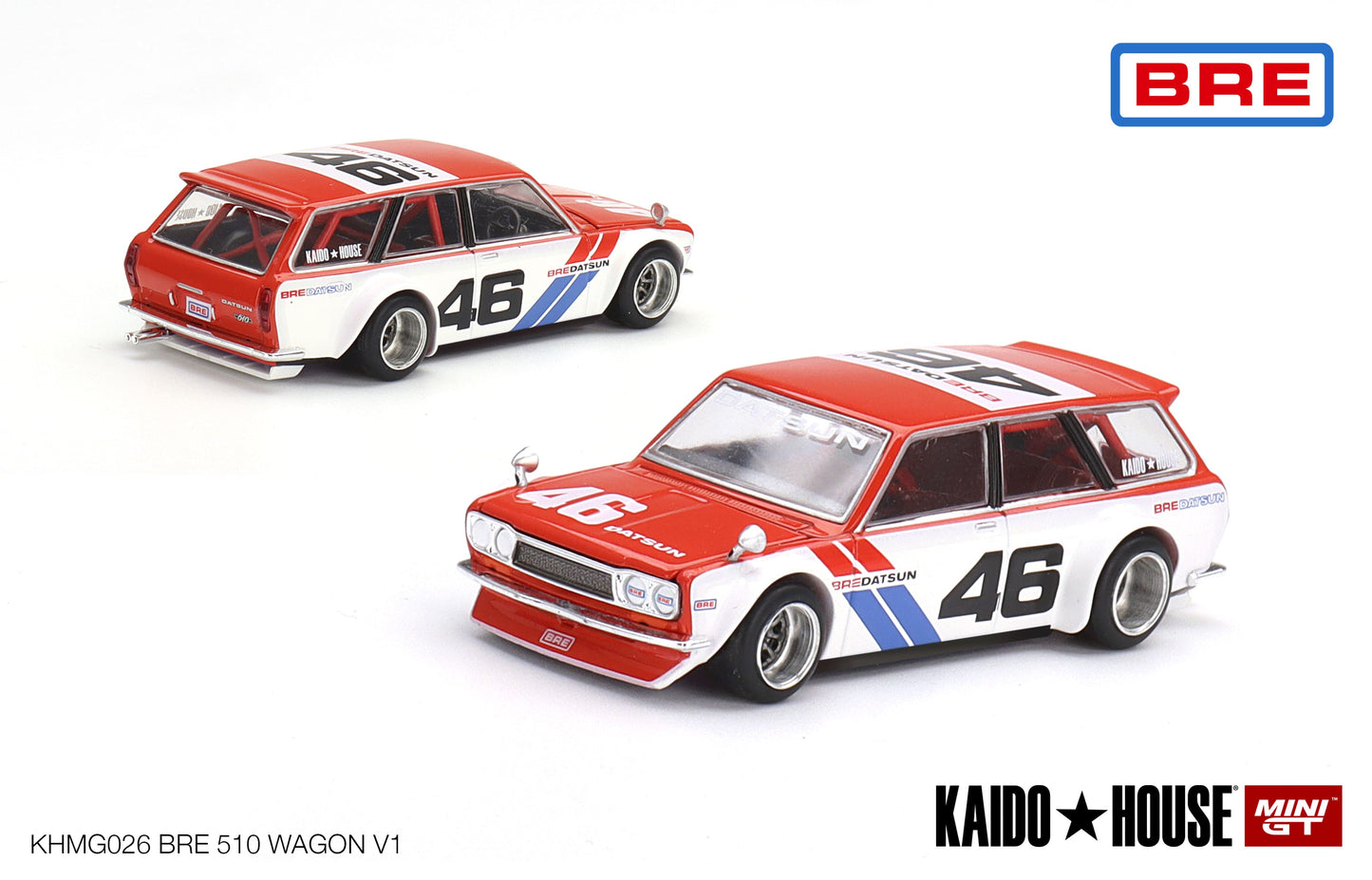 Mini GT x Kaido House No.026 Datsun Kaido 510 Wagon BRE V1