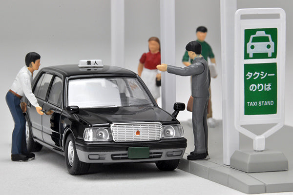 Tomytec DioColle 64 Carsnap No.04b Taxi Stand (with Japanese Taxi included)