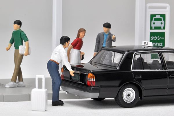 Tomytec DioColle 64 Carsnap No.04b Taxi Stand (with Japanese Taxi included)