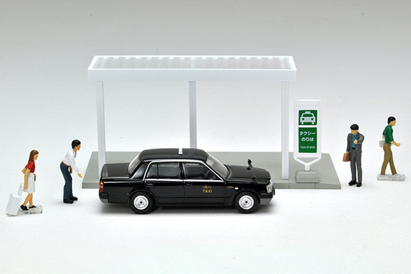 Tomytec DioColle 64 Carsnap No.04b Taxi Stand (with Japanese Taxi included)