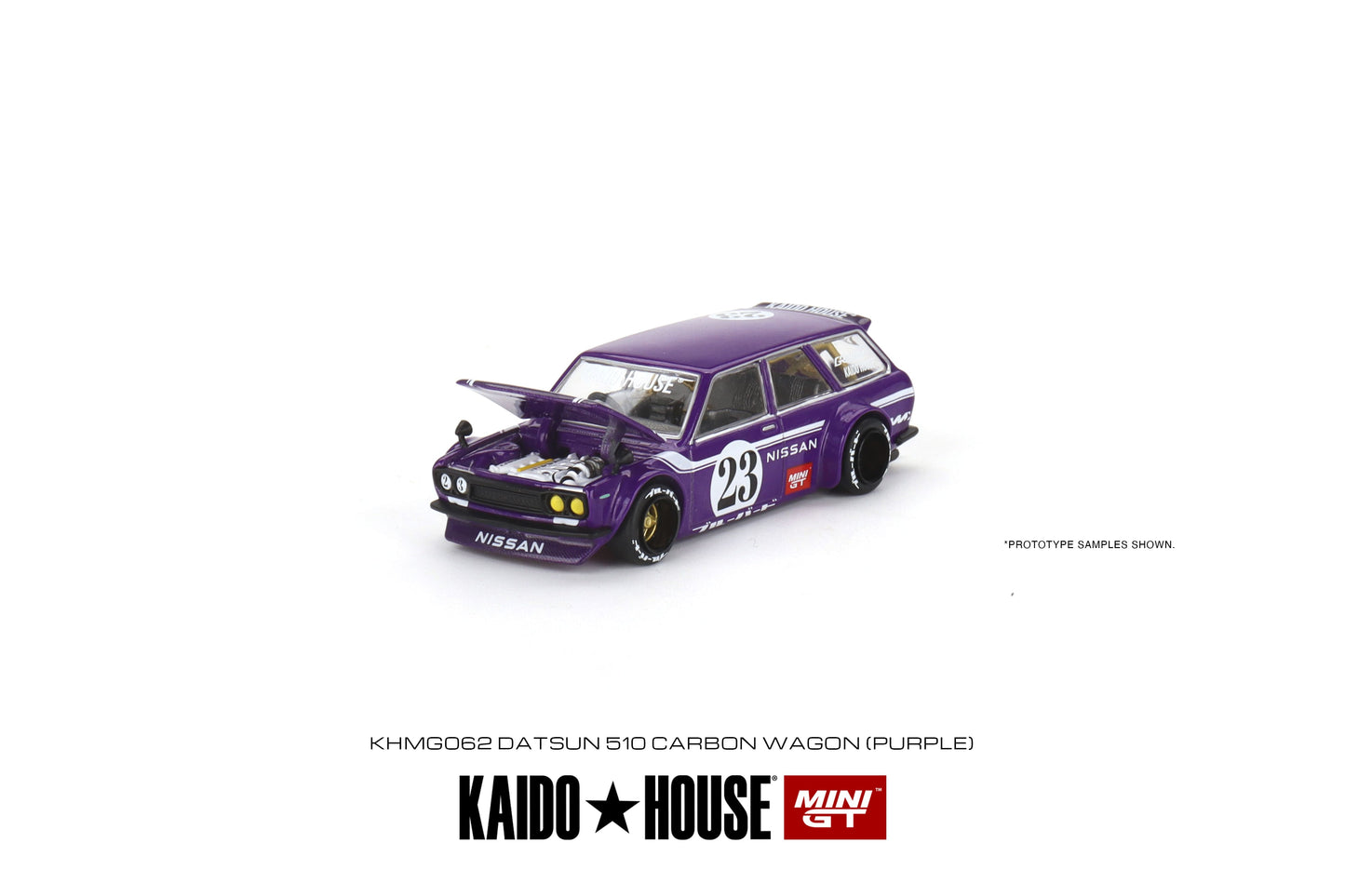 Mini GT x Kaido House No.062 Datsun Kaido 510 Wagon Carbon Fiber V1