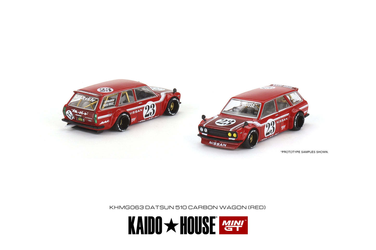 Mini GT x Kaido House No.063 Datsun Kaido 510 Wagon Carbon Fiber V2