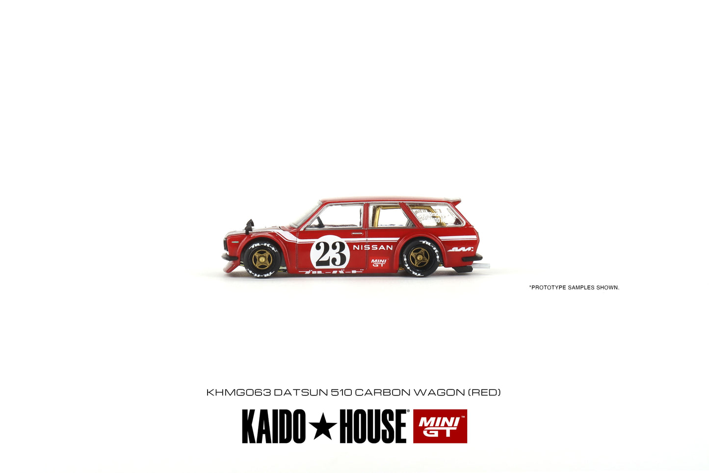 Mini GT x Kaido House No.063 Datsun Kaido 510 Wagon Carbon Fiber V2