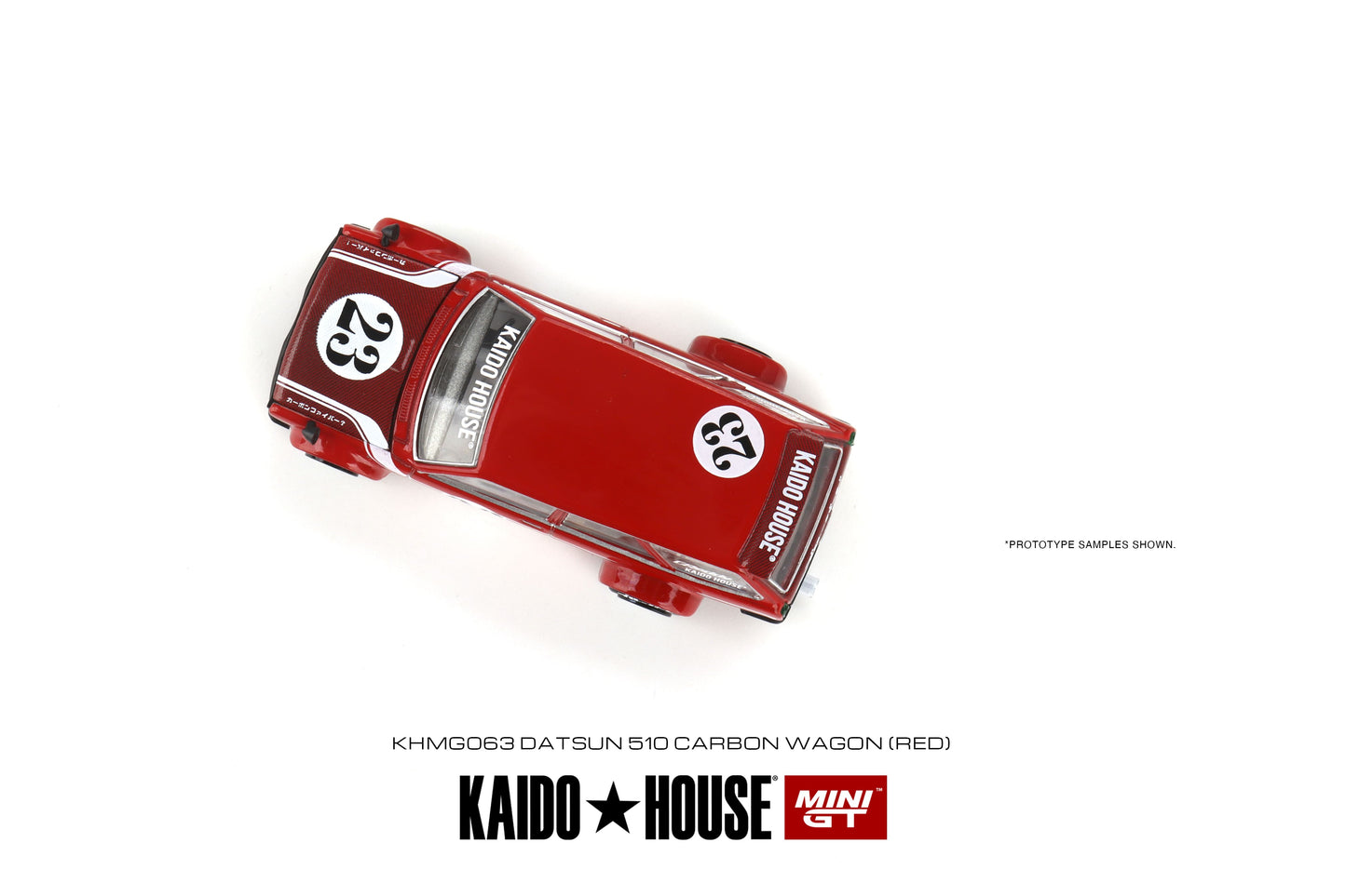 Mini GT x Kaido House No.063 Datsun Kaido 510 Wagon Carbon Fiber V2