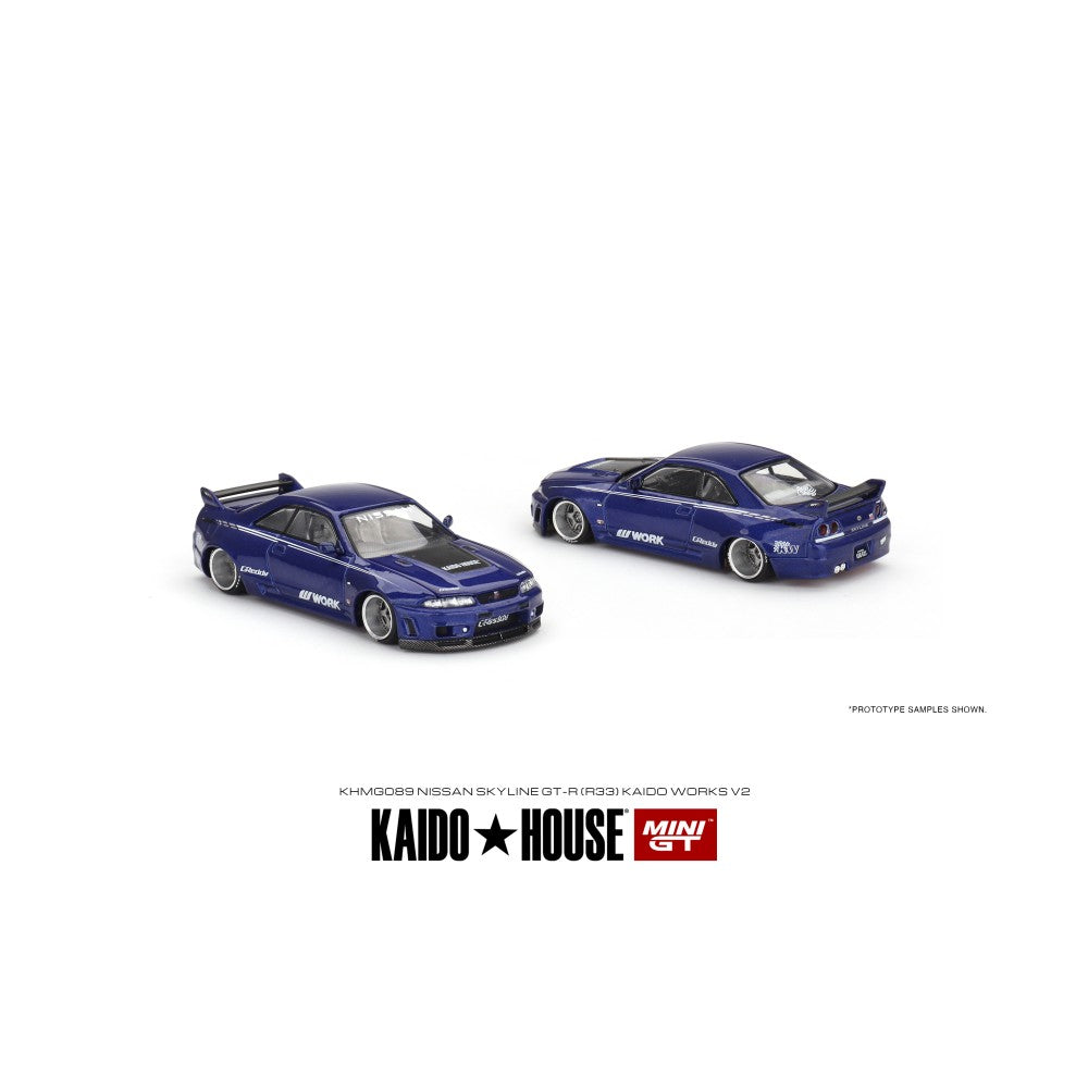 Mini GT x Kaido House No.089 Nissan Skyline GT-R (R33) Kaido Works V2