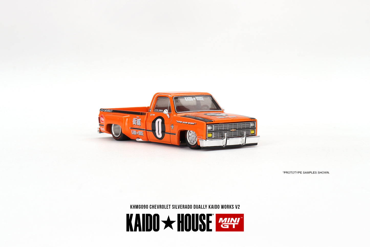 Mini GT x Kaido House No.090 Chevrolet Silverado Dually KAIDO WORKS V2