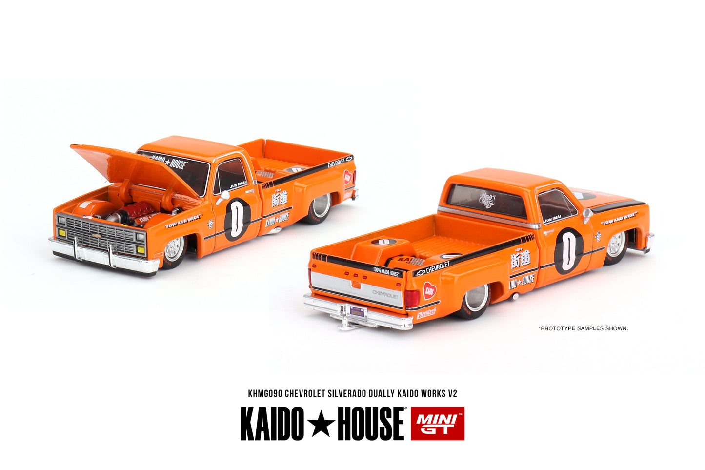 Mini GT x Kaido House No.090 Chevrolet Silverado Dually KAIDO WORKS V2