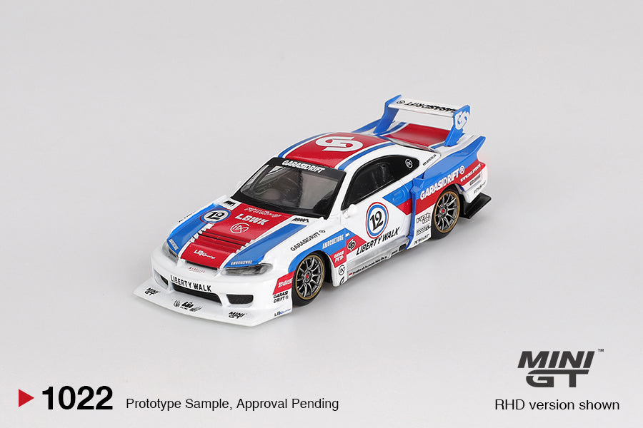 *Pre-Order* Mini GT No.1022 Nissan LB-Super Silhouette S15 SILVIA GARASIDRIFT x LBWK 2025