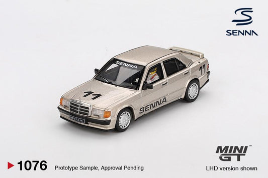 *Pre-Order* Mini GT No.1076 Mercedes-Benz 190 E 2.3-16 #11 Ayrton Senna 1984 Nürburgring Race of Champions w/ Figure