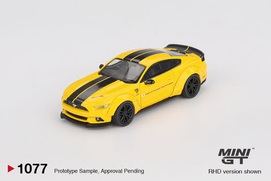 *Pre-Order* Mini GT No.1077 LB-WORKS Ford MUSTANG Triple Yellow
