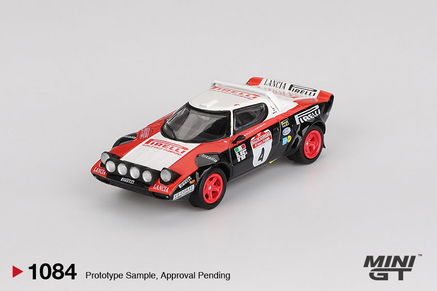 *Pre-Order* Mini GT No.1084 Lancia Stratos HF #4 1978 Rally Sanremo Winner