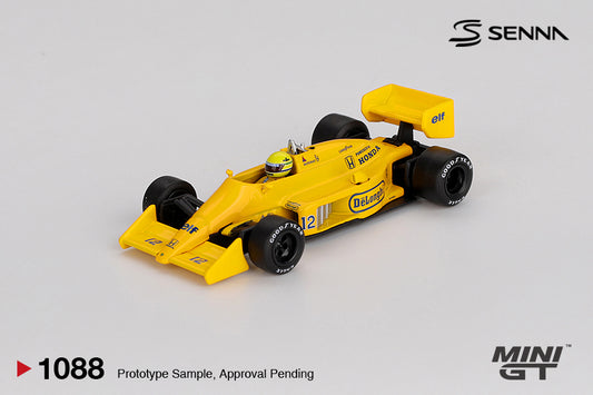 *Pre-Order* Mini GT No.1088 Lotus 99T #12 Ayrton Senna 1987 Monaco Grand Prix Winner