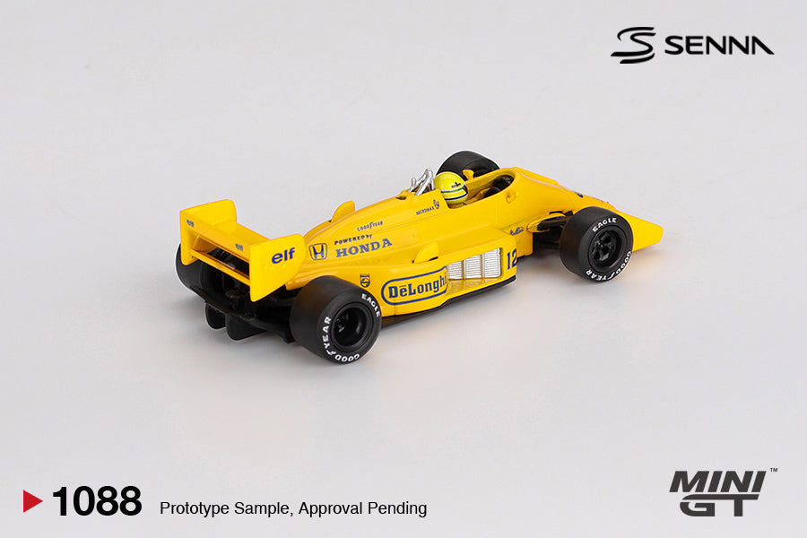 *Pre-Order* Mini GT No.1088 Lotus 99T #12 Ayrton Senna 1987 Monaco Grand Prix Winner