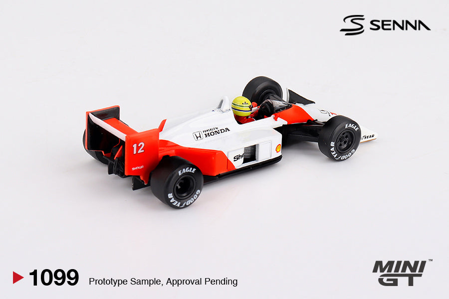 *Pre-Order* Mini GT No.1099 McLaren MP4/4 #12 Ayrton Senna 1988 Japanese Grand Prix Winner