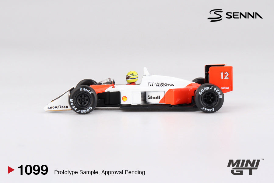 *Pre-Order* Mini GT No.1099 McLaren MP4/4 #12 Ayrton Senna 1988 Japanese Grand Prix Winner