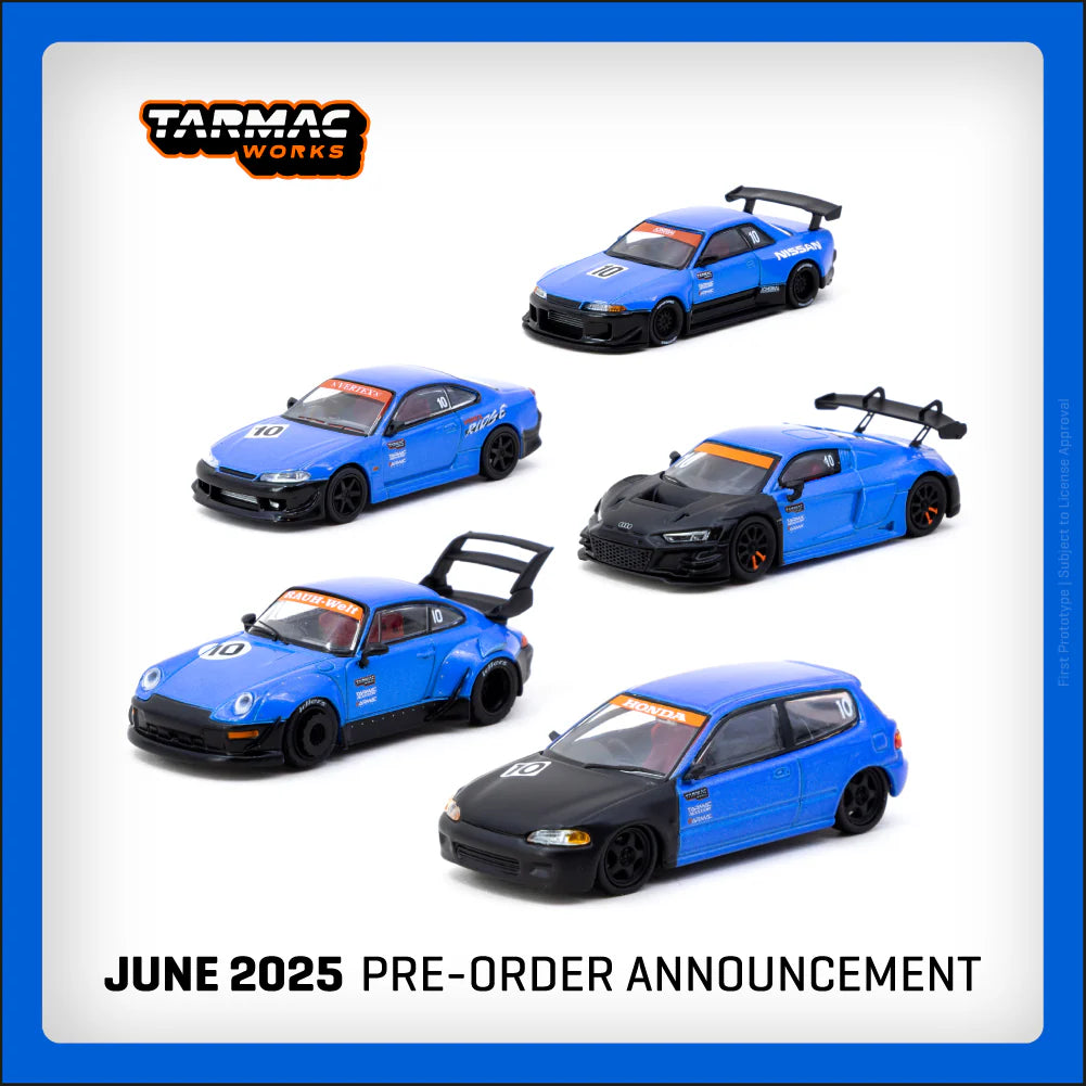 *Pre-Order* Tarmac Works 10th Anniversary Box Set - 5 Model Cars + Trading Cards Combo Set