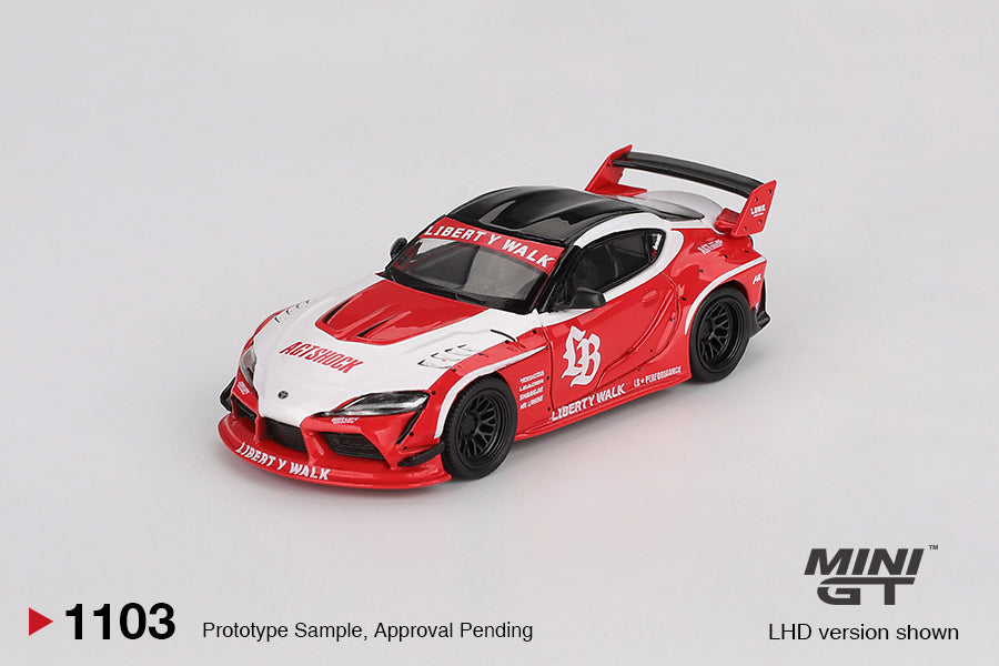 *Pre-Order* Mini GT No.1103 LB★WORKS Toyota GR Supra Red/White