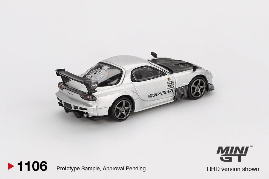 *Pre-Order* Mini GT No.1106 Mazda RX-7 RE-Amemiya Silver Metallic
