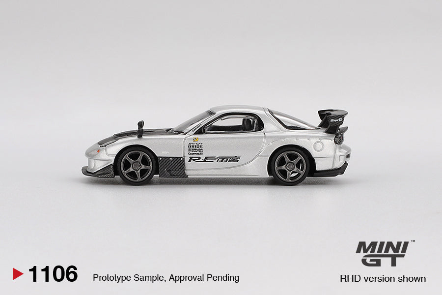 *Pre-Order* Mini GT No.1106 Mazda RX-7 RE-Amemiya Silver Metallic