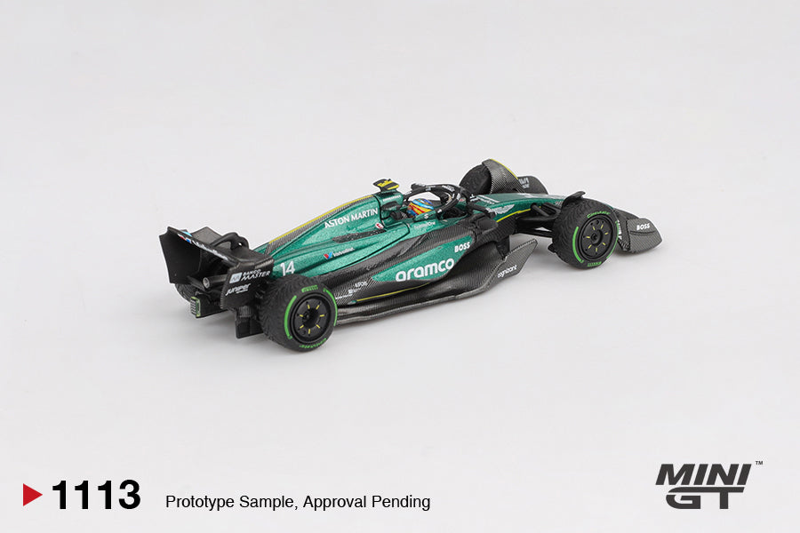 *Pre-Order* Mini GT No.1113 Aston Martin AMR24 #14 Fernando Alonso 2024 F1 2024 Canadian GP