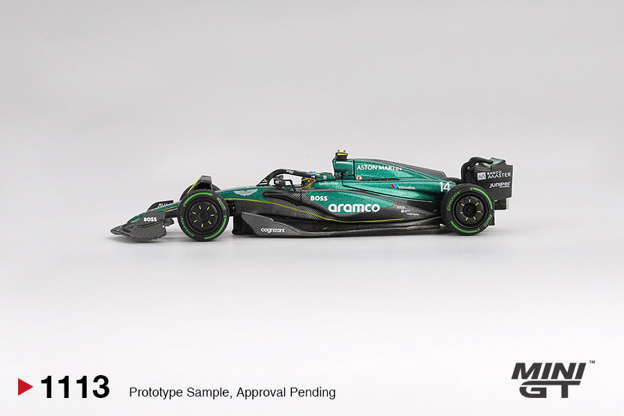 *Pre-Order* Mini GT No.1113 Aston Martin AMR24 #14 Fernando Alonso 2024 F1 2024 Canadian GP