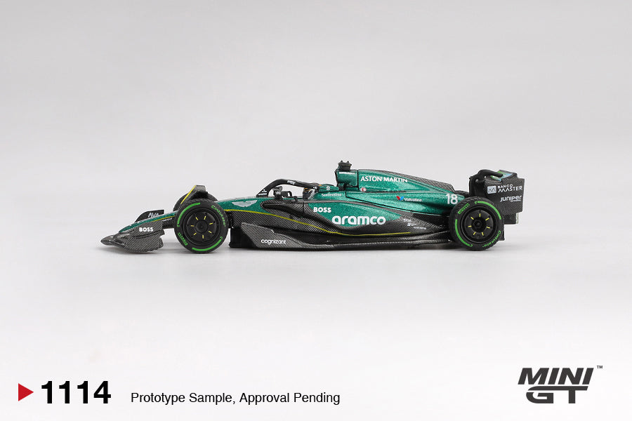 *Pre-Order* Mini GT No.1114 Aston Martin AMR24 #18 Lance Stroll 2024 F1 2024 Canadian GP