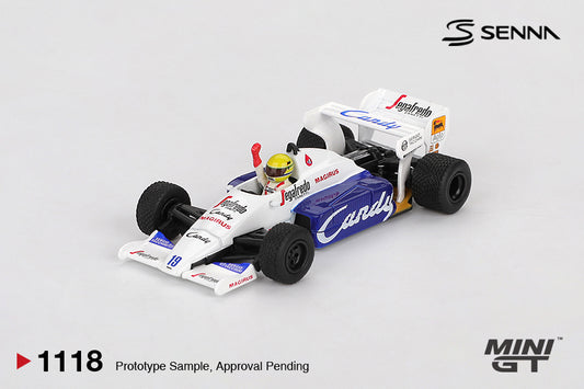 *Pre-Order* Mini GT No.1118 Toleman TG184 #19 Ayrton Senna 1984 Monaco Grand Prix 2nd Place