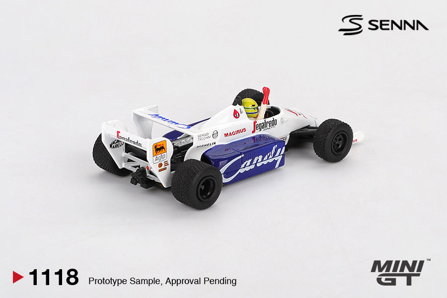 *Pre-Order* Mini GT No.1118 Toleman TG184 #19 Ayrton Senna 1984 Monaco Grand Prix 2nd Place