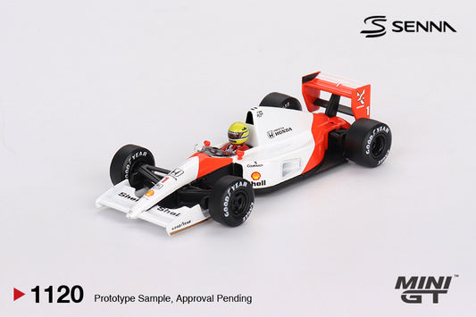 *Pre-Order* Mini GT No.1120 McLaren MP4/6 #1 Ayrton Senna 1991 Japanese Grand Prix 2nd Place