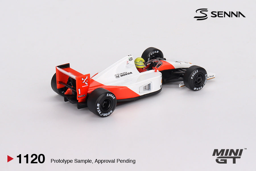 *Pre-Order* Mini GT No.1120 McLaren MP4/6 #1 Ayrton Senna 1991 Japanese Grand Prix 2nd Place