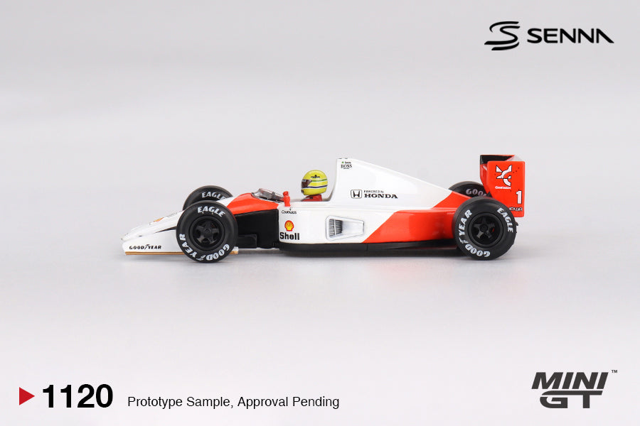 *Pre-Order* Mini GT No.1120 McLaren MP4/6 #1 Ayrton Senna 1991 Japanese Grand Prix 2nd Place