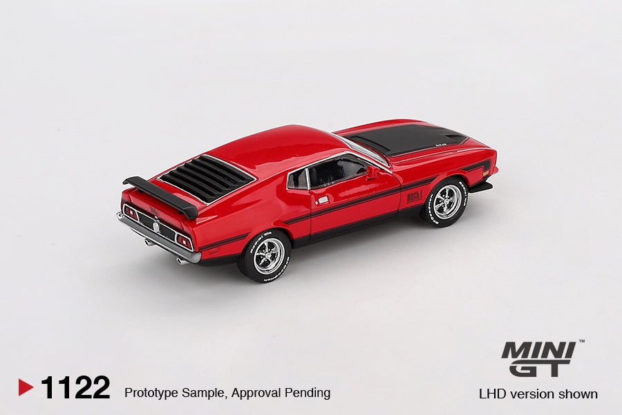 *Pre-Order* Mini GT No.1122 Ford Mustang Mach1 1971 Race Red