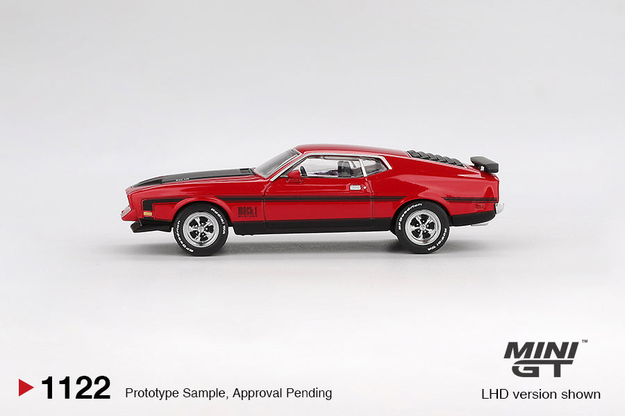 *Pre-Order* Mini GT No.1122 Ford Mustang Mach1 1971 Race Red