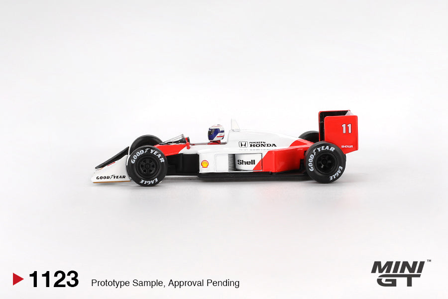 *Pre-Order* Mini GT No.1123 McLaren MP4/4 #11 Alain Prost 1988 Japanese Grand Prix 2nd Place