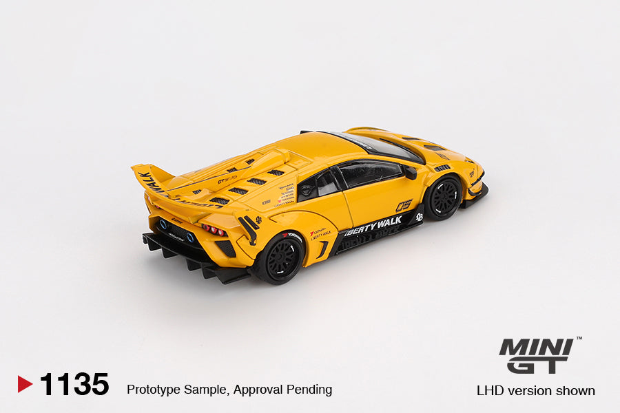 *Pre-Order* Mini GT No.1135 LB-Silhouette WORKS MURCIELAGO GT Evo Yellow