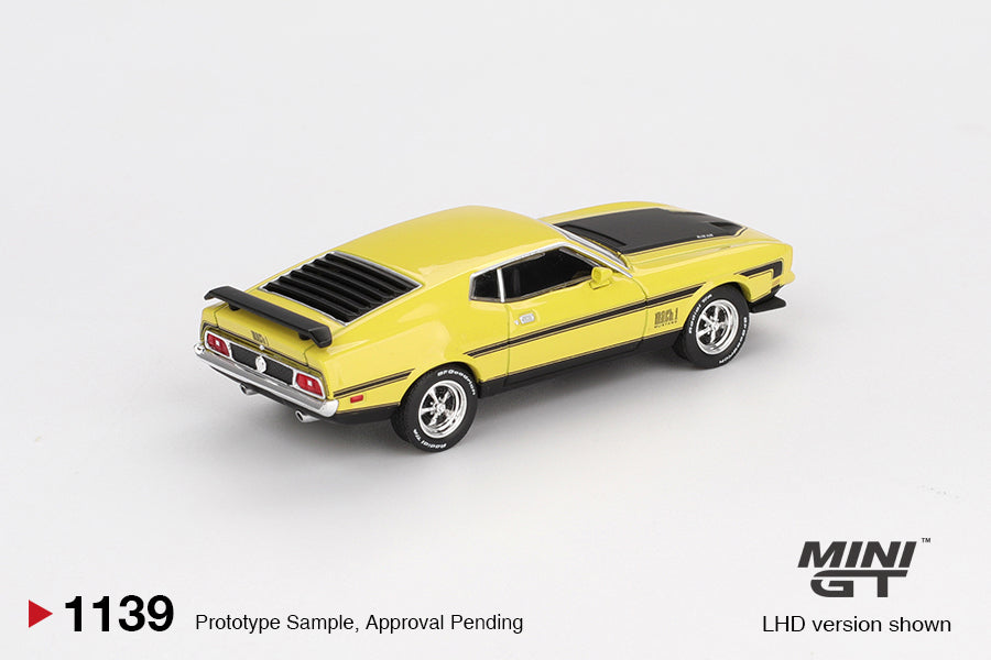 *Pre-Order* Mini GT No.1139 Ford Mustang Mach1 Grabber Yellow