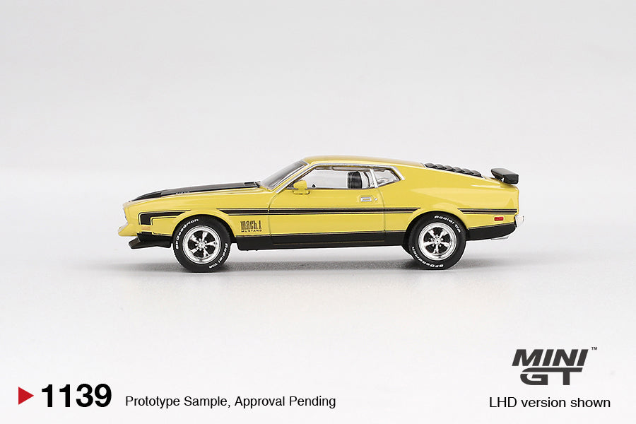*Pre-Order* Mini GT No.1139 Ford Mustang Mach1 Grabber Yellow