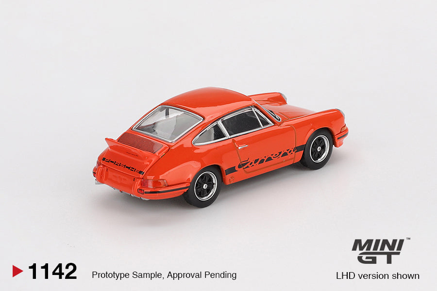 *Pre-Order* Mini GT No.1142 Porsche 911 Carrera RS 2.7 Tangerine with Black Livery