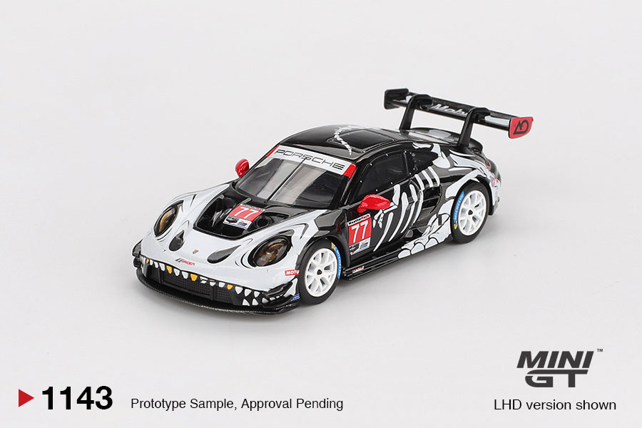 Pre-Order* Mini GT No.1143 Porsche 911 GT3 R #77 AO Racing 2025