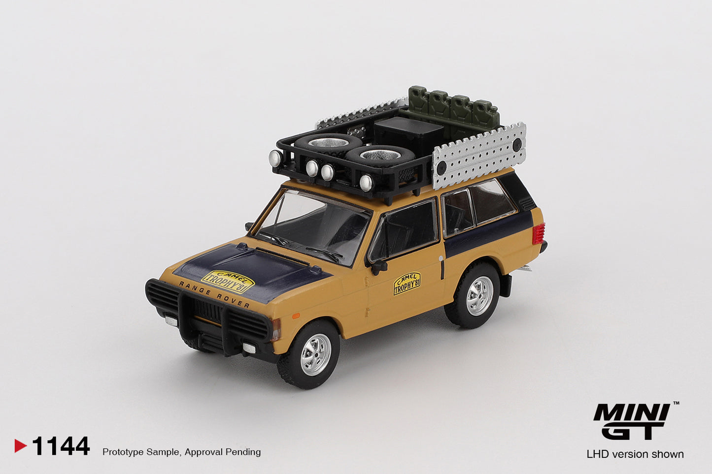*Pre-Order* Mini GT No.1144 Range Rover 1981 Camel Trophy Sumatra C.Swoboda & K.Mentel Winner