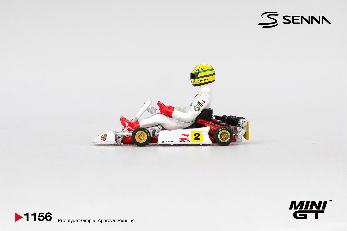 *Pre-Order* Mini GT No.1156 Senna Kart #2 Ayrton Senna da Silva 1993 Masters of Paris-Bercy