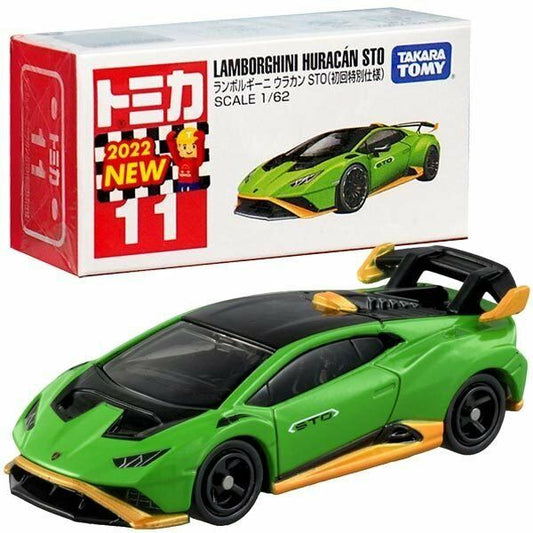 Tomica No.11 Lamborghini Huracán STO (Green) - First Edition