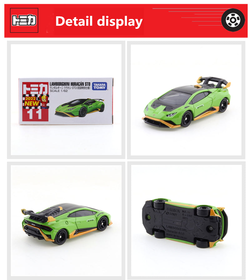Tomica No.11 Lamborghini Huracán STO (Green) - First Edition