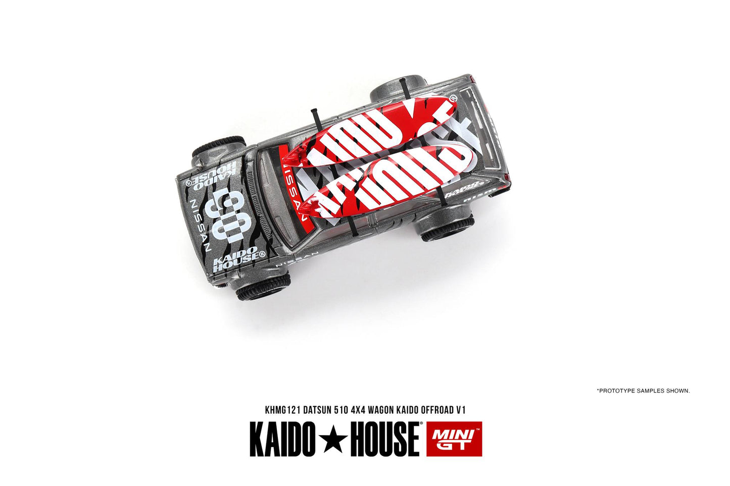 Mini GT x Kaido House No.121 Datsun 510 4x4 Wagon Kaido Offroad V1