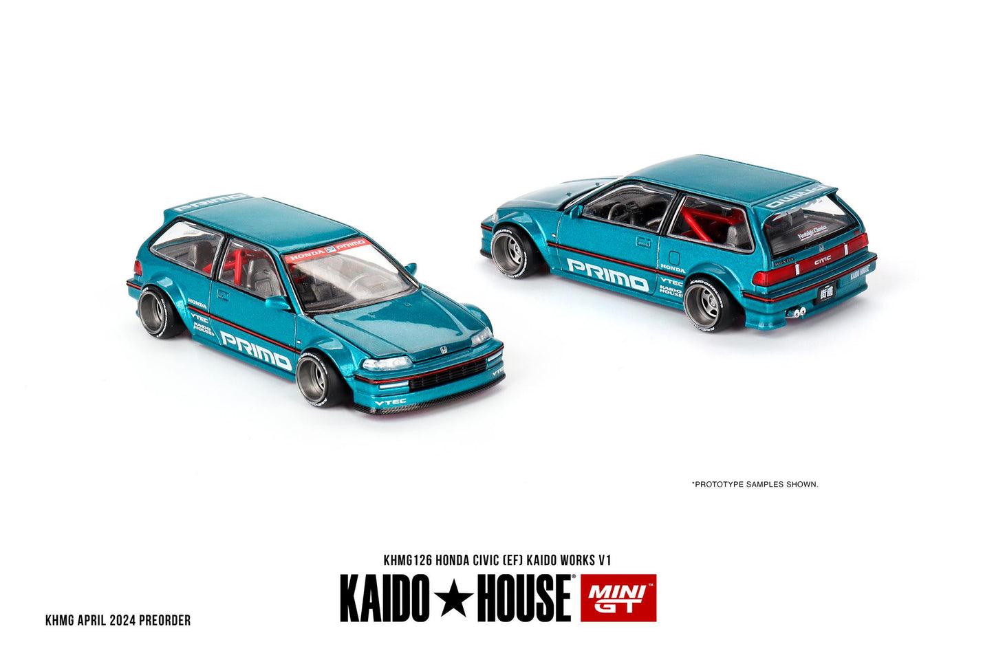 Mini GT x Kaido House No.126 Honda Civic (EF) KAIDO WORKS V1