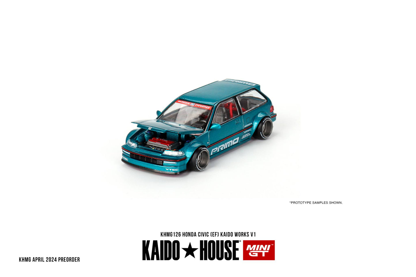 Mini GT x Kaido House No.126 Honda Civic (EF) KAIDO WORKS V1