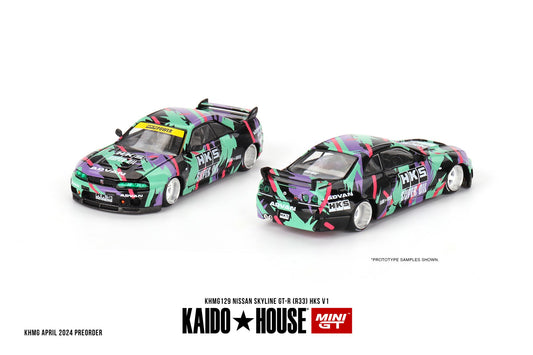 Mini GT x Kaido House No.129 Nissan Skyline GT-R (R33) HKS V1