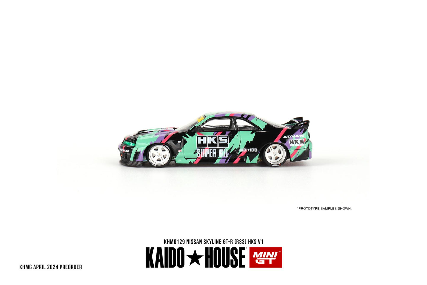 Mini GT x Kaido House No.129 Nissan Skyline GT-R (R33) HKS V1